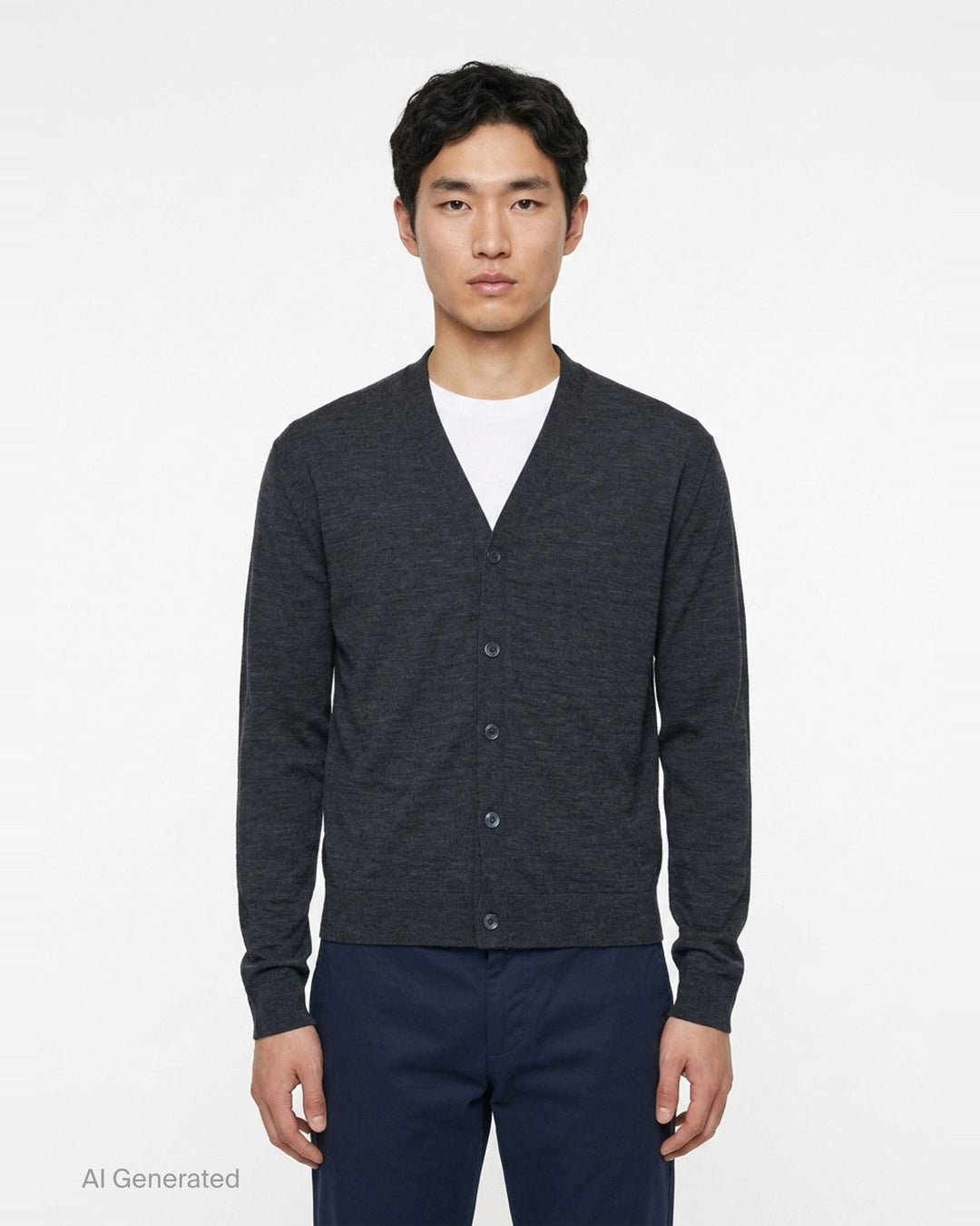 Extrafine Long Sleeve V-Neck Cardigan | Jil Sander | Club21 - front