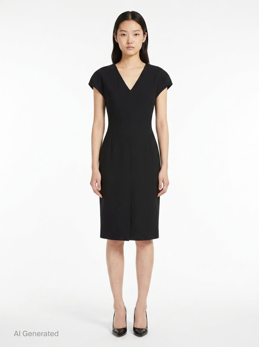 Fluid Wool Sheath Dress | Jil Sander | Club21 - front