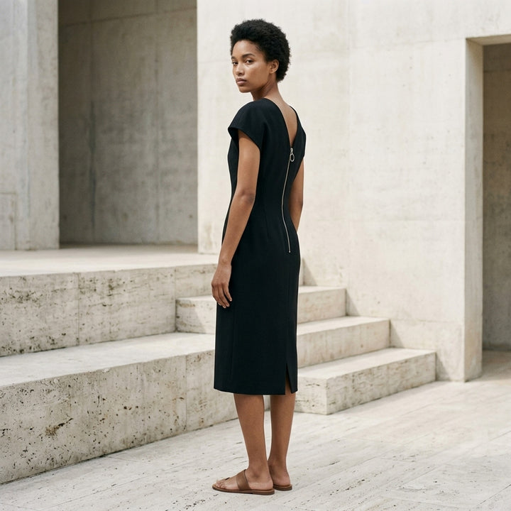 Fluid Wool Sheath Dress | Jil Sander | Club21 - lifestyle