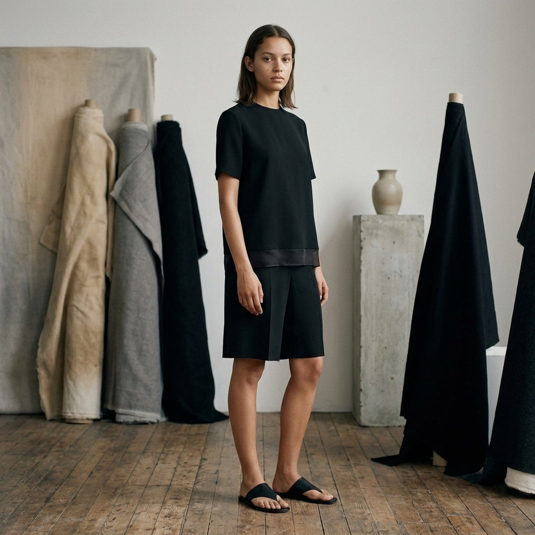 Fluid Wool Short Sleeve Top | Jil Sander | Club21 - lifestyle
