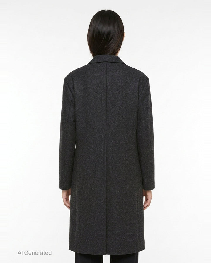 Heavy Loden Wool Coat | Jil Sander | Club21 - back