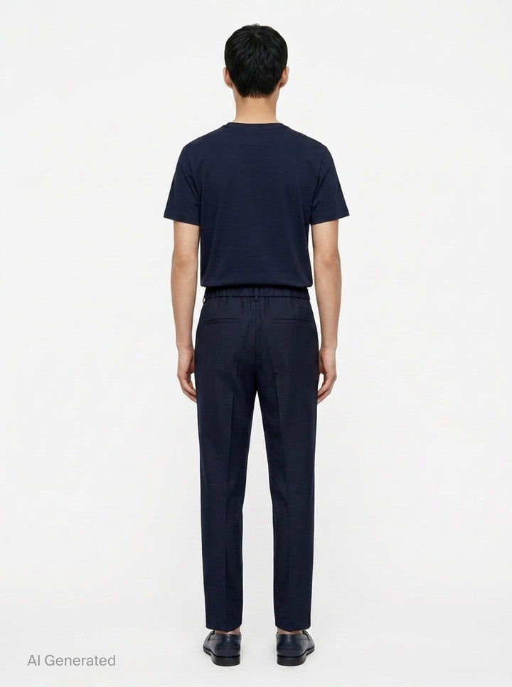Light Brushed Wool Trousers | Jil Sander | Club21 - back