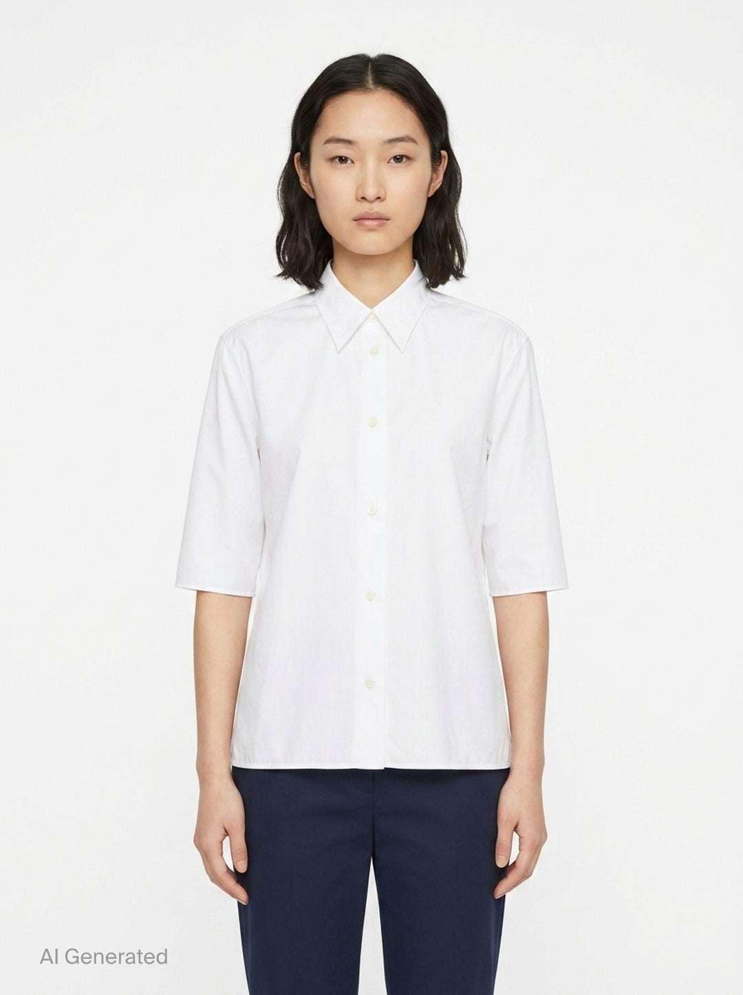 Light Cotton Poplin Shirt | Jil Sander | Club21 - front