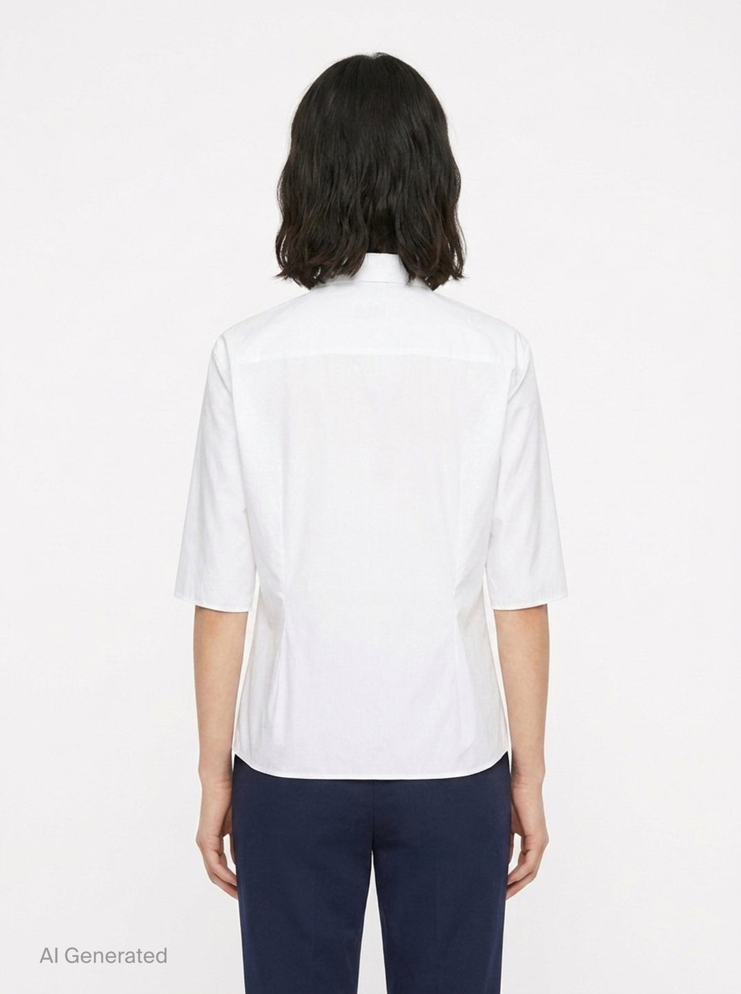 Light Cotton Poplin Shirt | Jil Sander | Club21 - back