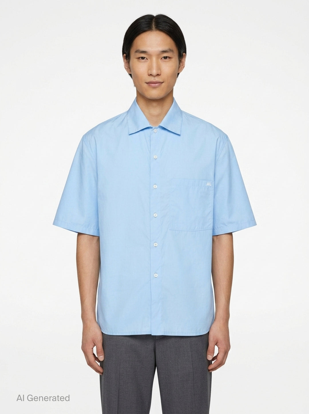 Light Cotton Short Sleeve Shirt | Jil Sander | Club21 - front