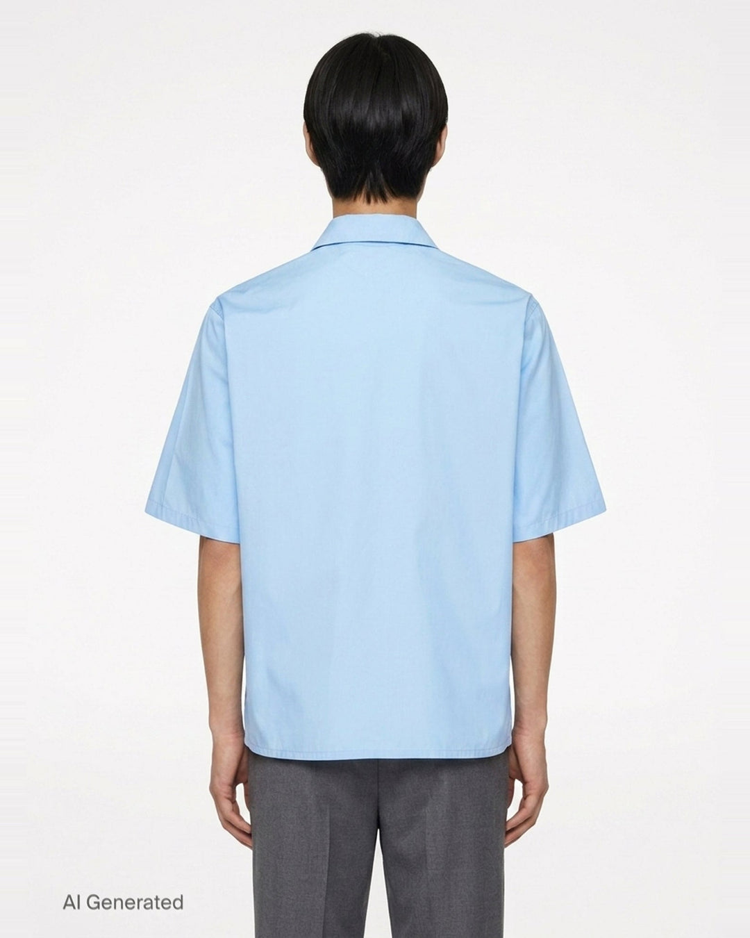 Light Cotton Short Sleeve Shirt | Jil Sander | Club21 - back