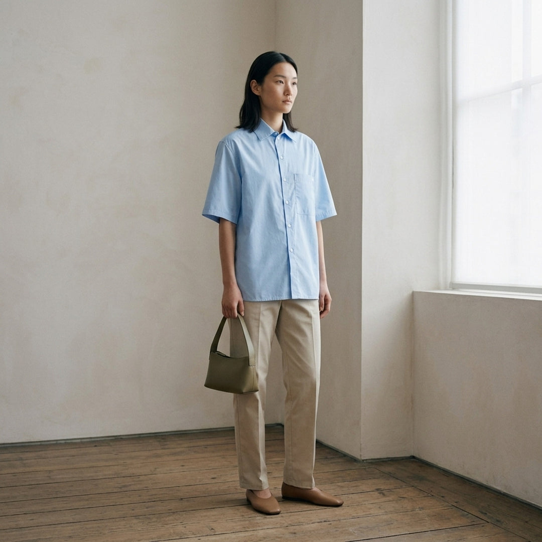 Light Cotton Short Sleeve Shirt | Jil Sander | Club21 - lifestyle