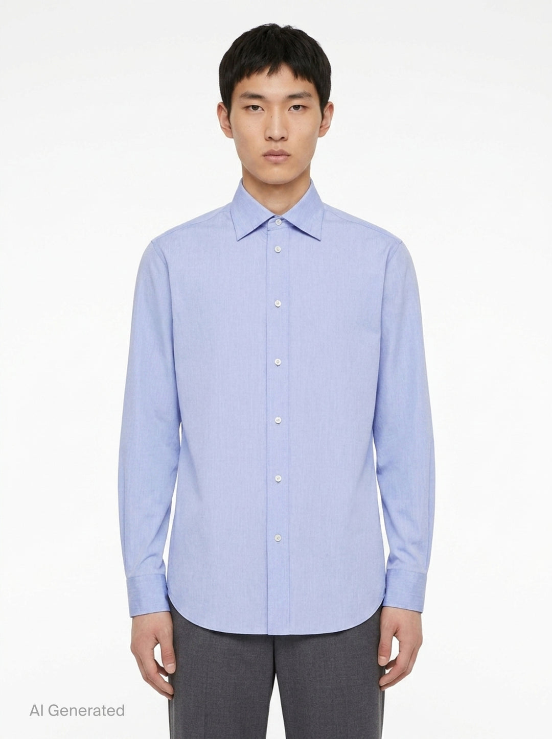 Light Long Sleeve Fil-à-Fil Shirt | Jil Sander | Club21 - front