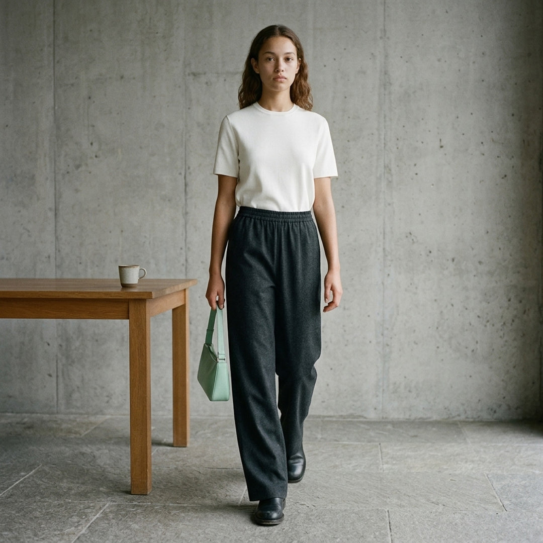 Light Merino Wide-Leg Trousers | Jil Sander | Club21 - lifestyle