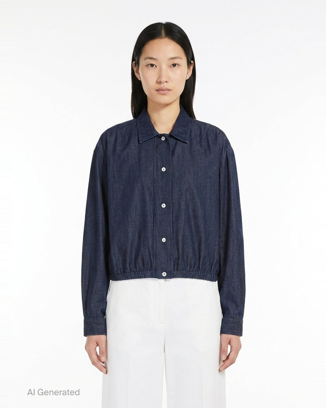 Lightweight Denim Blouson Jacket | Jil Sander | Club21 - front