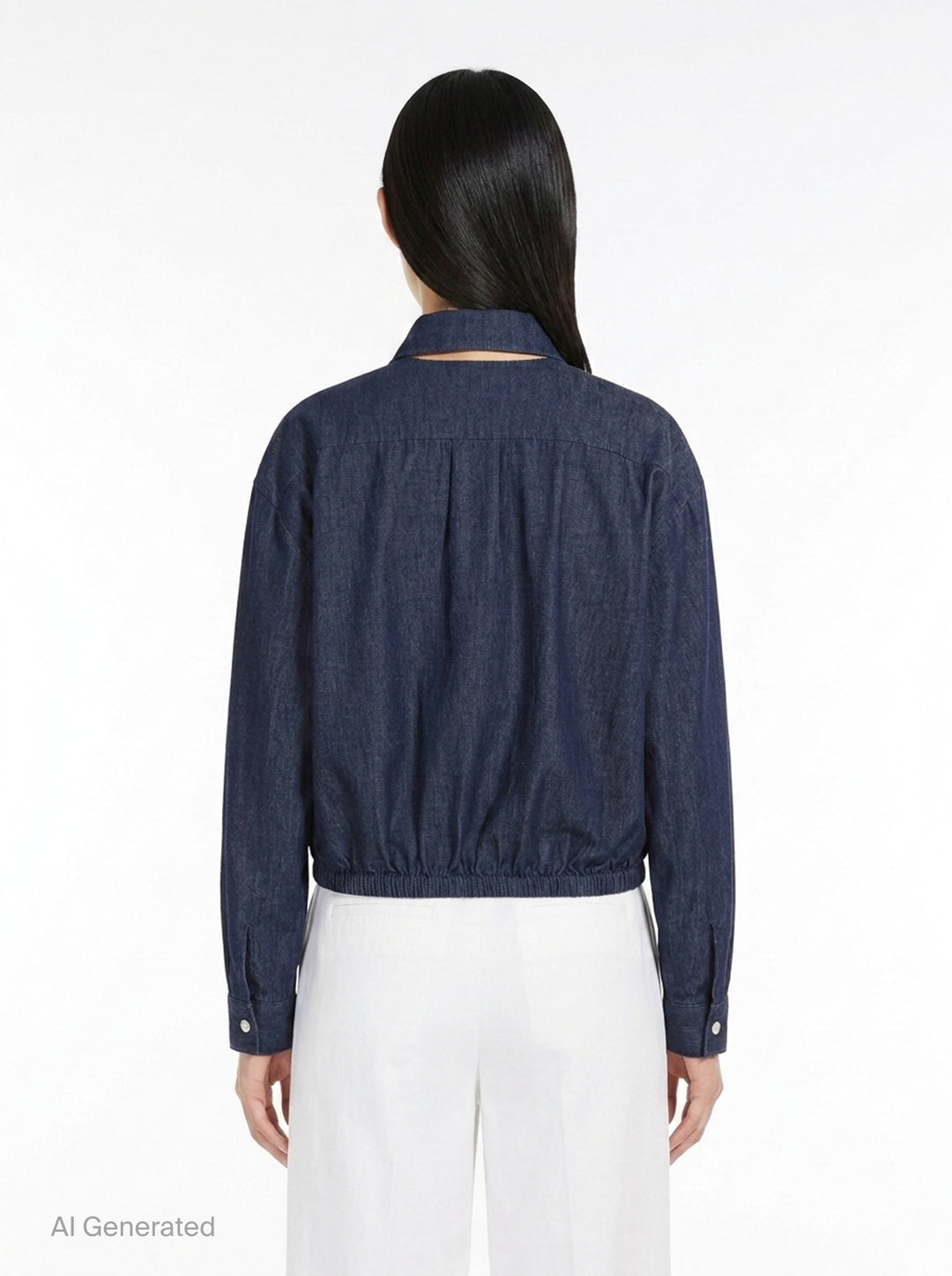 Lightweight Denim Blouson Jacket | Jil Sander | Club21 - back