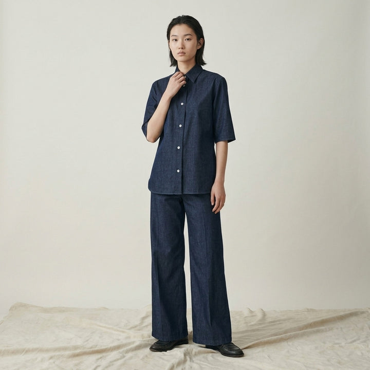 Lightweight Denim Shirt | Jil Sander | Club21 - lifestyle