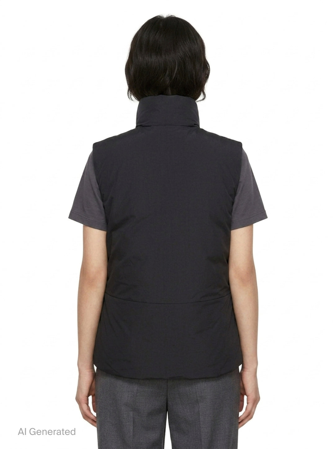 Logo Water Repellent Down Vest | Jil Sander | Club21 - back