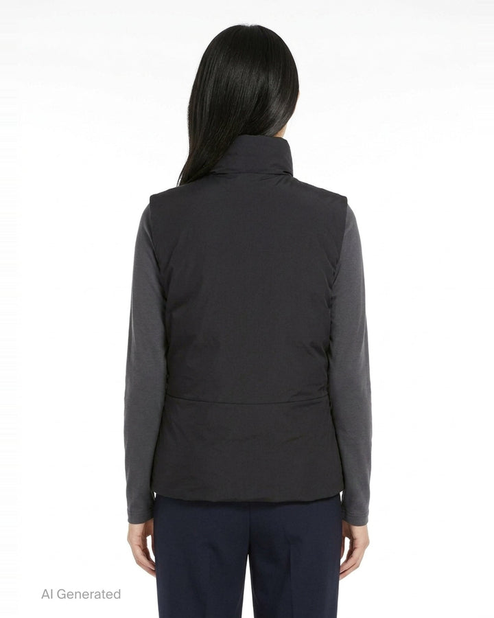 Logo Water Repellent Down Vest | Jil Sander | Club21 - back