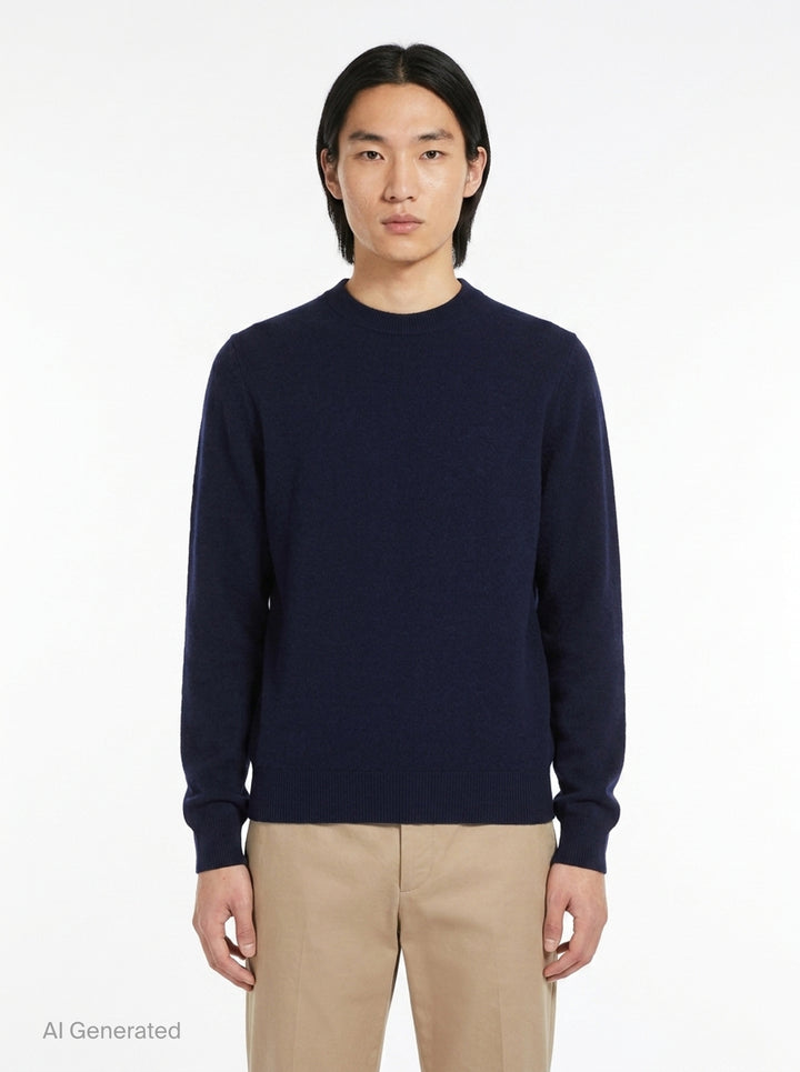 Long Sleeve Fine Wool Jumper | Jil Sander | Club21 - front
