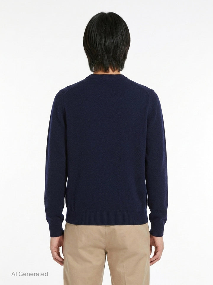 Long Sleeve Fine Wool Jumper | Jil Sander | Club21 - back