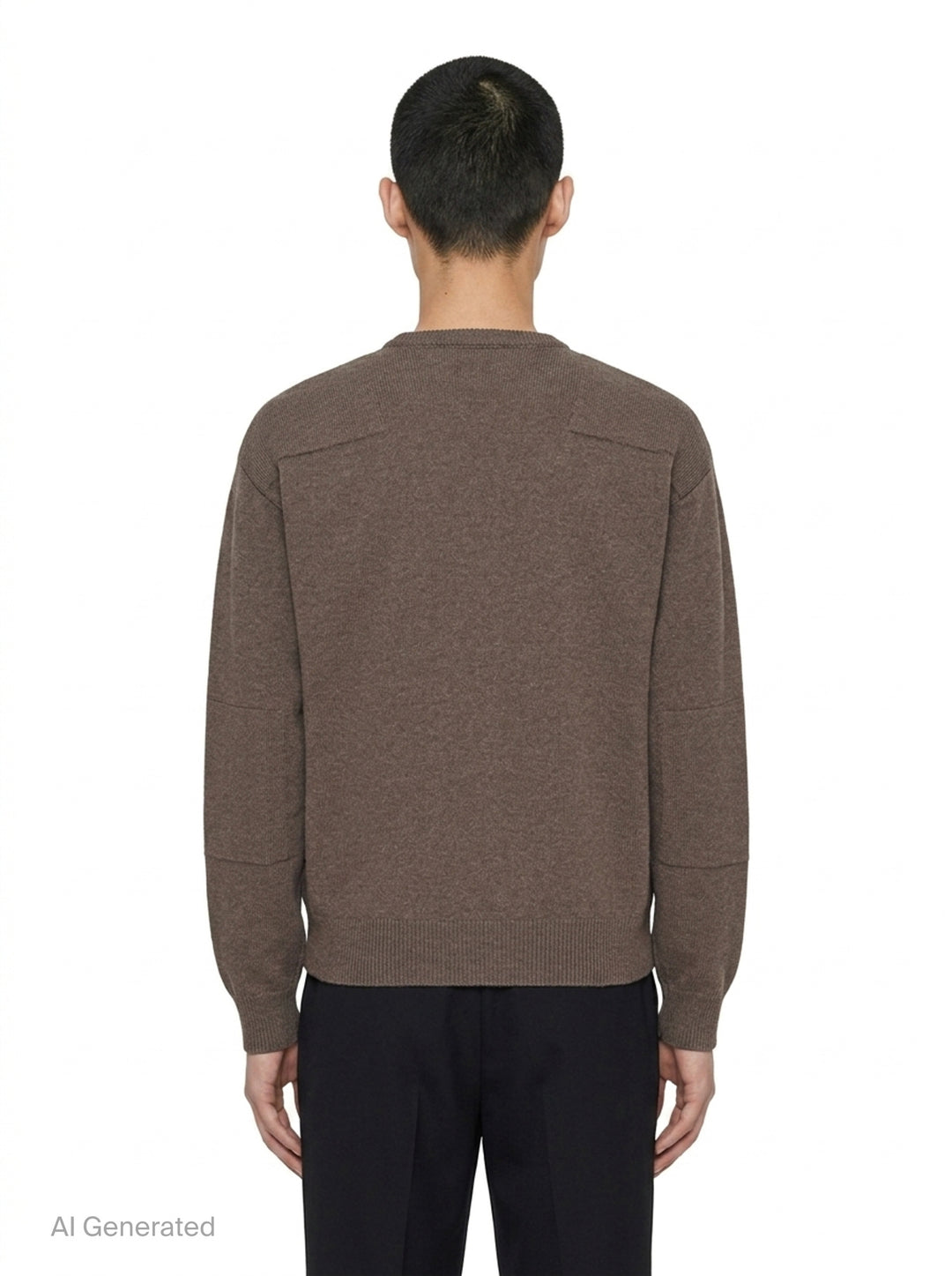 Long Sleeve Wool Crewneck Jumper | Jil Sander | Club21 - back