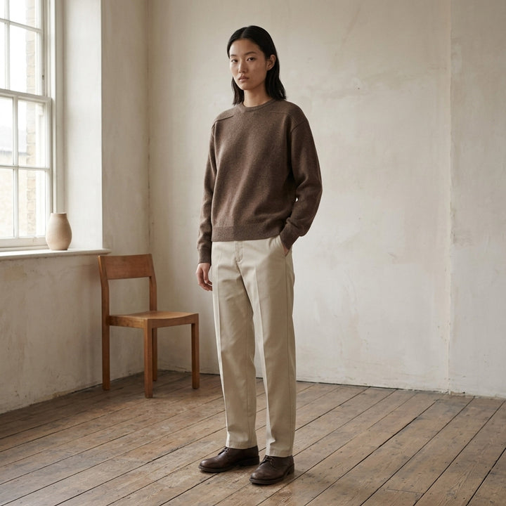 Long Sleeve Wool Crewneck Jumper | Jil Sander | Club21 - lifestyle