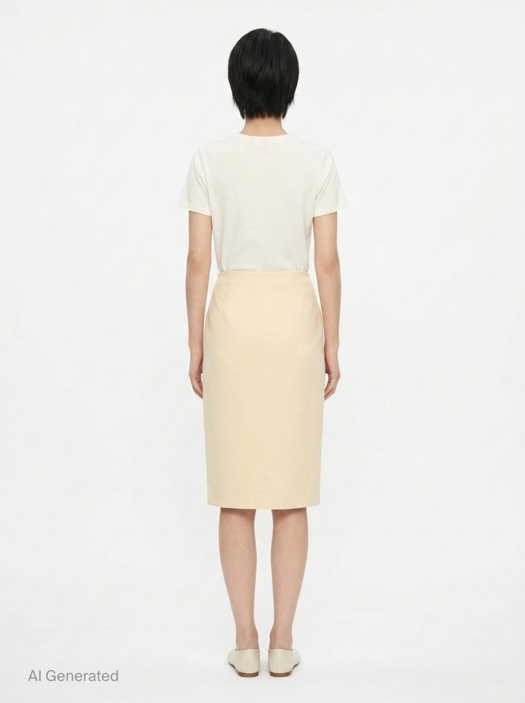 Mid Calf Double Face Wrap Skirt | Jil Sander | Club21 - back