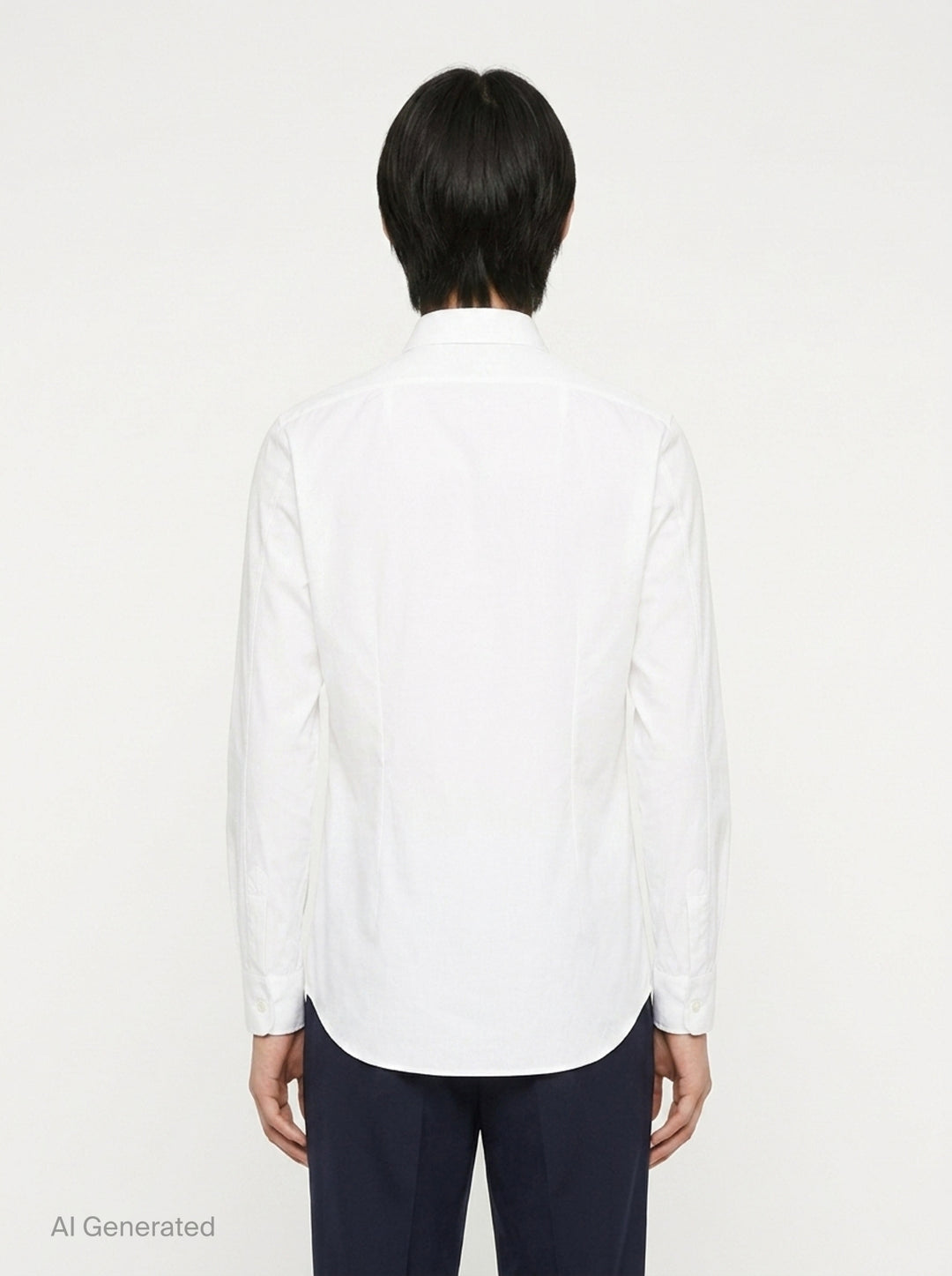 Organic Cotton Poplin Long Sleeve Shirt | Jil Sander | Club21 - back