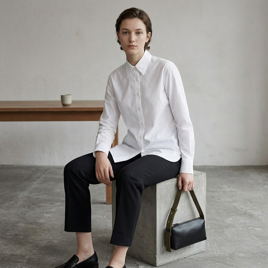 Organic Cotton Poplin Shirt | Jil Sander | Club21 - lifestyle