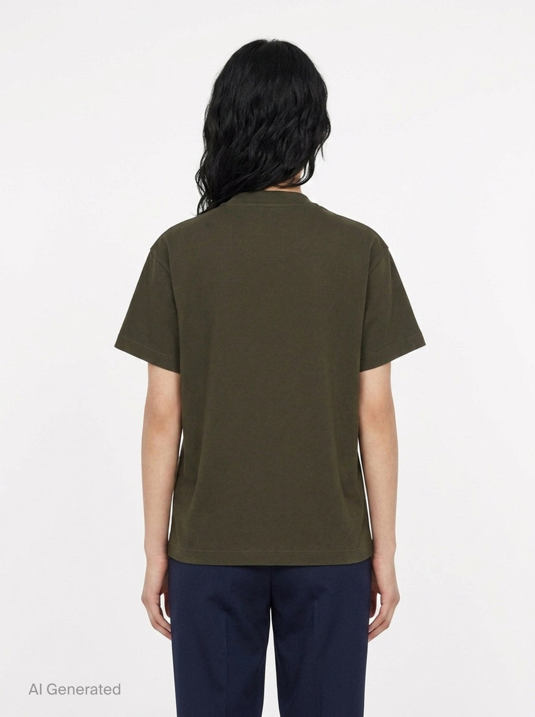 Organic Short Sleeve Embroidered Tee | Jil Sander | Club21 - back