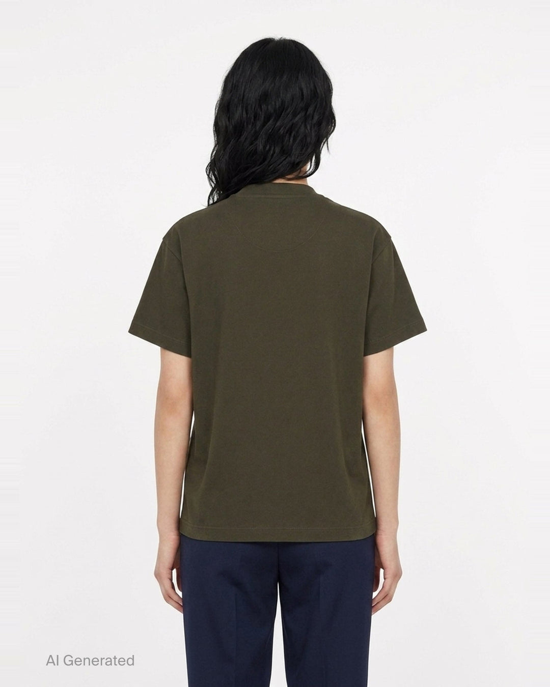 Organic Short Sleeve Embroidered Tee | Jil Sander | Club21 - back