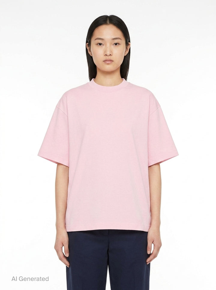 Plain Cotton Short Sleeve Tee | Jil Sander | Club21 - front