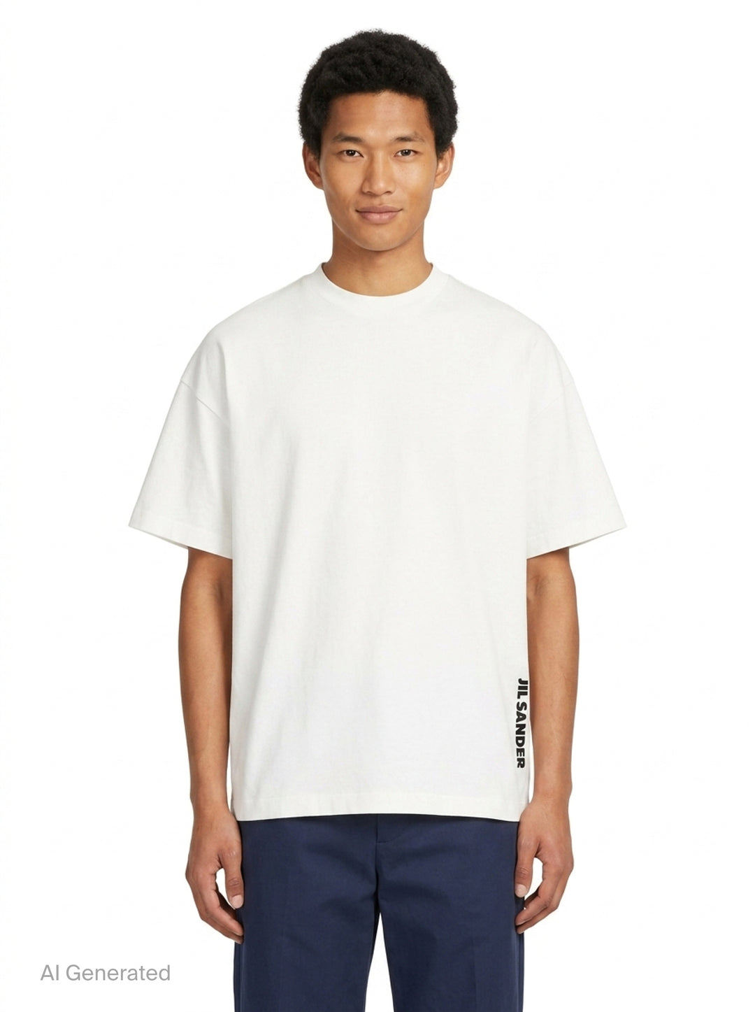 Plain Cotton Short Sleeve Tee | Jil Sander | Club21 - front