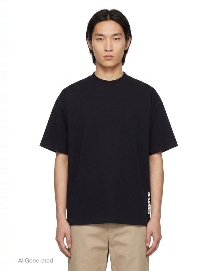 Plain Cotton Short Sleeve Tee | Jil Sander | Club21 - front