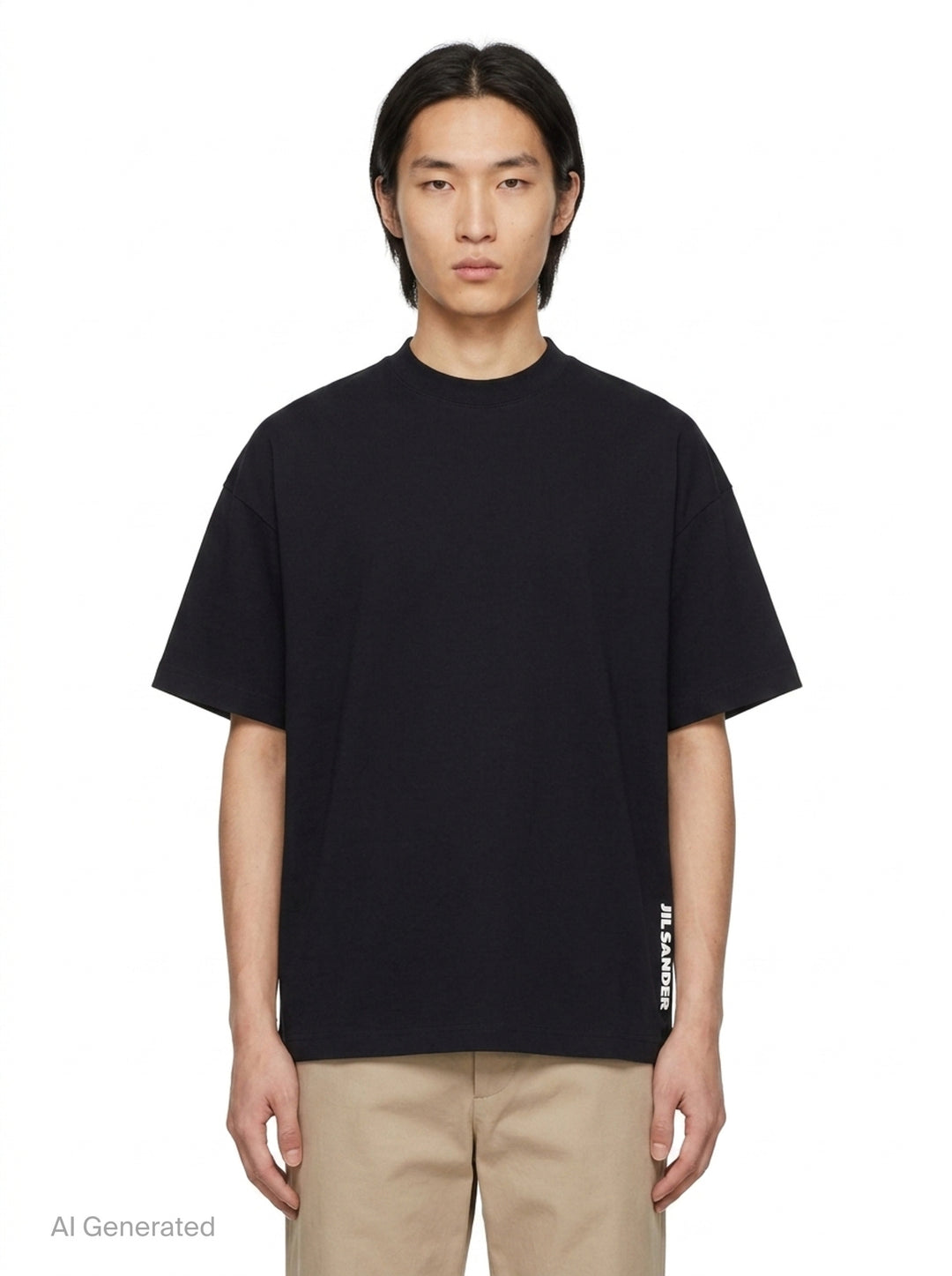 Plain Cotton Short Sleeve Tee | Jil Sander | Club21 - front