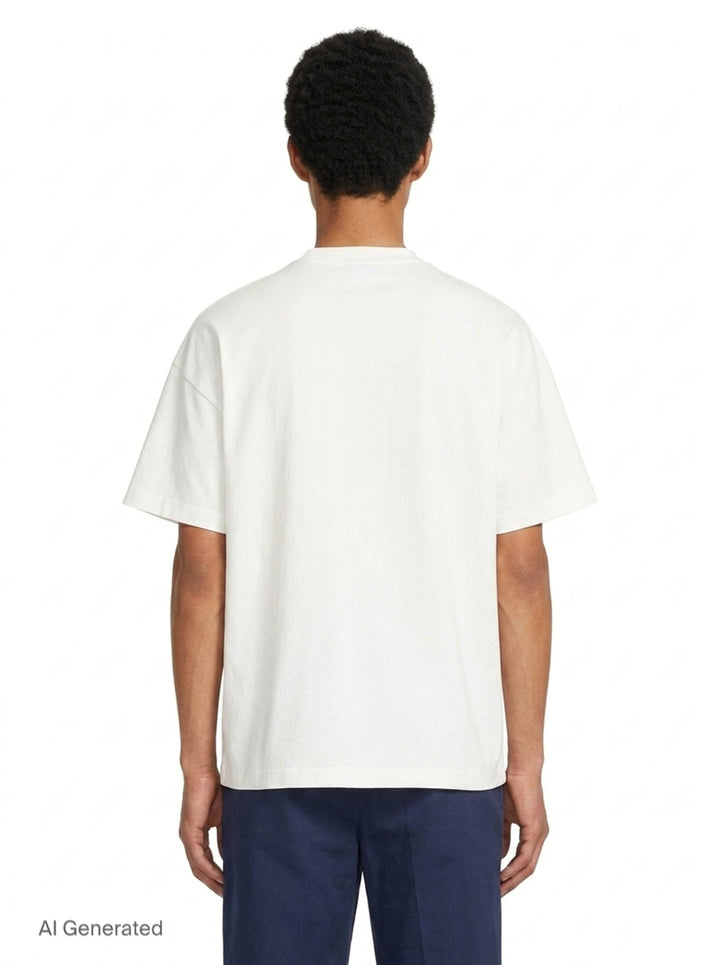 Plain Cotton Short Sleeve Tee | Jil Sander | Club21 - back