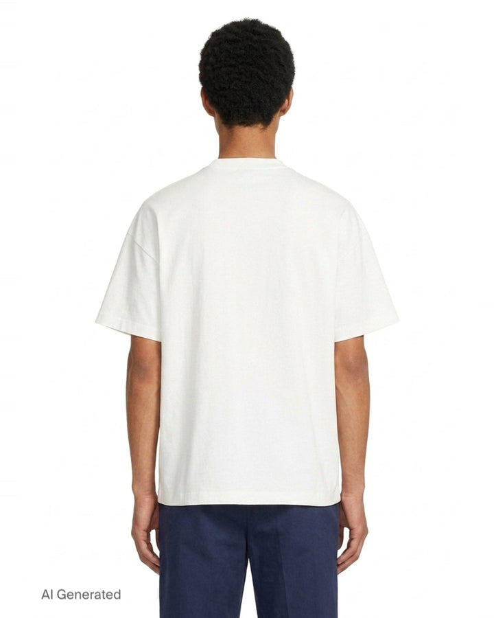 Plain Cotton Short Sleeve Tee | Jil Sander | Club21 - back
