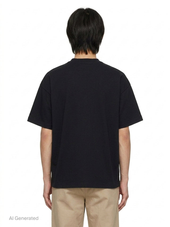 Plain Cotton Short Sleeve Tee | Jil Sander | Club21 - back