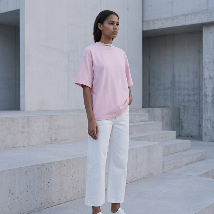 Plain Cotton Short Sleeve Tee | Jil Sander | Club21 - lifestyle