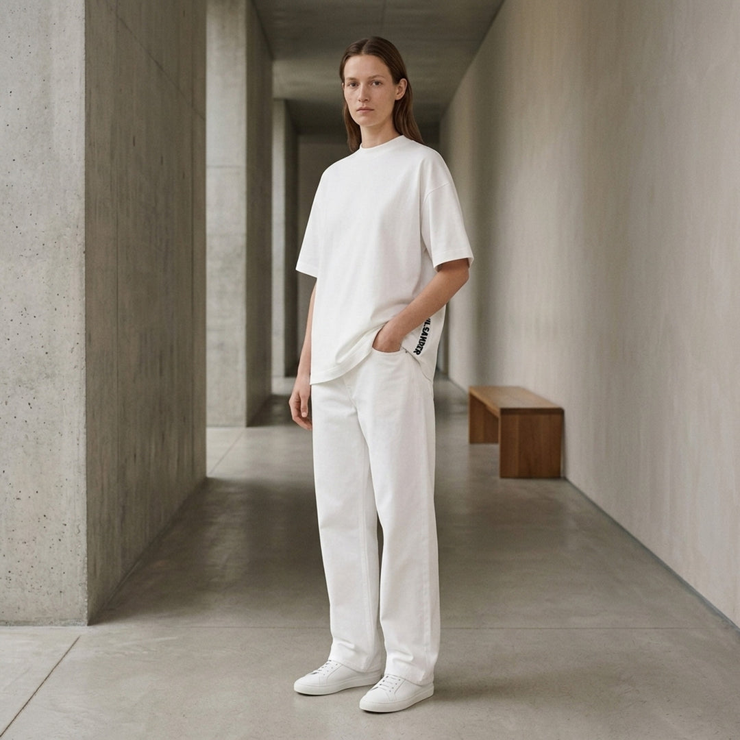 Plain Cotton Short Sleeve Tee | Jil Sander | Club21 - lifestyle
