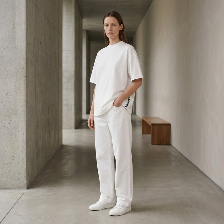 Plain Cotton Short Sleeve Tee | Jil Sander | Club21 - lifestyle