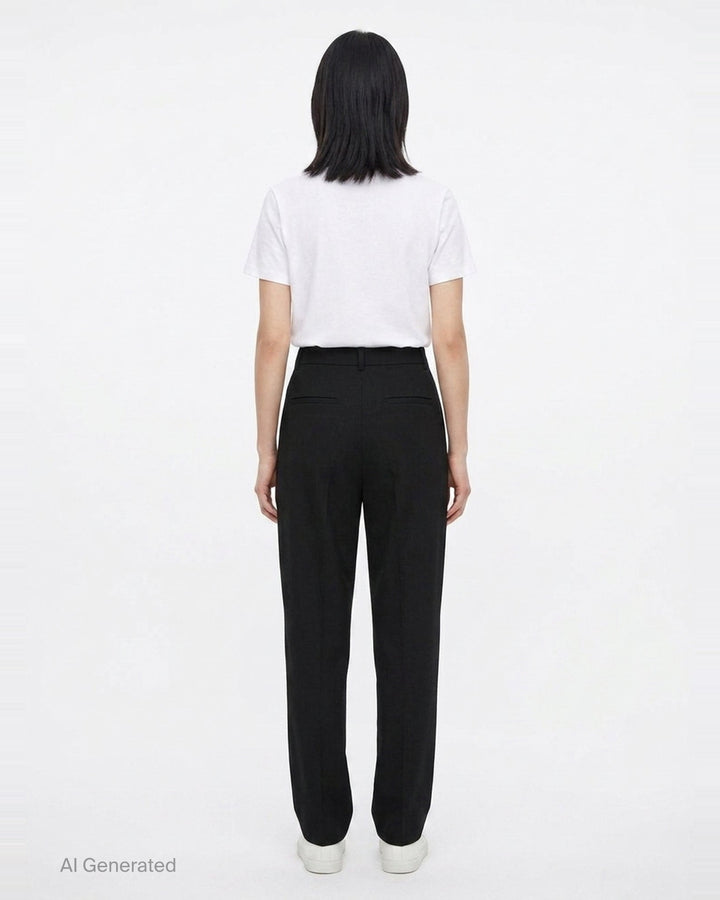 Sharp Wool Trousers | Jil Sander | Club21 - back