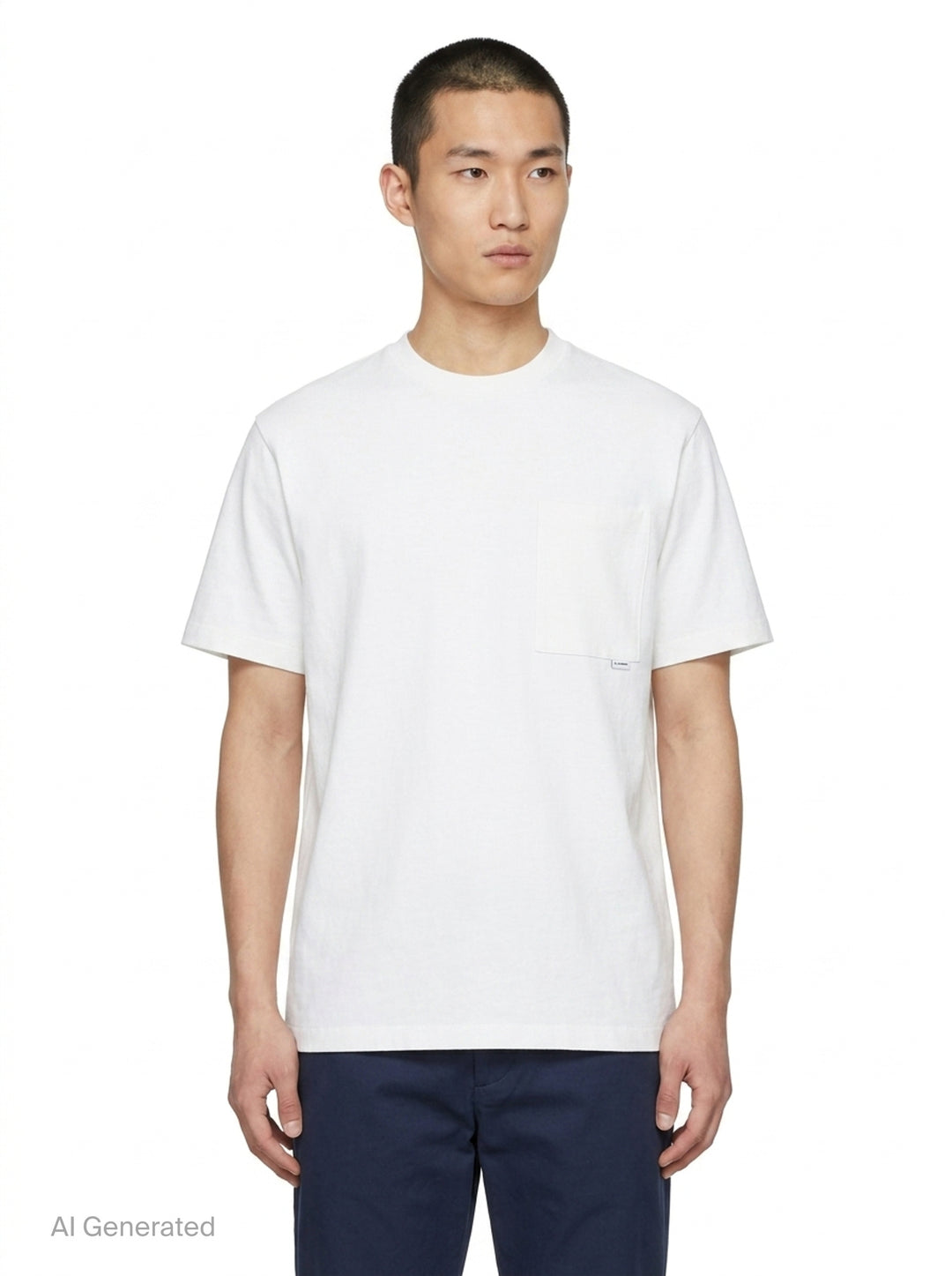 Short Sleeve Pocket Tee | Jil Sander | Club21 - front
