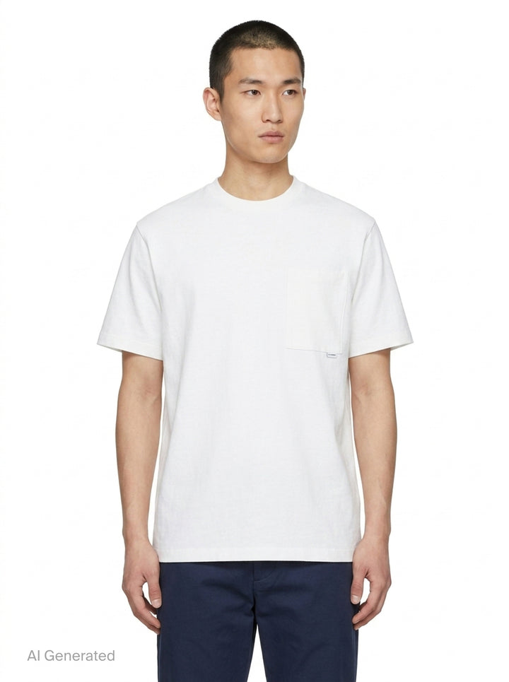 Short Sleeve Pocket Tee | Jil Sander | Club21 - front