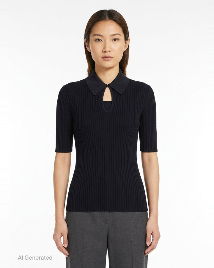 Short Sleeve Polo Shirt | Jil Sander | Club21 - front