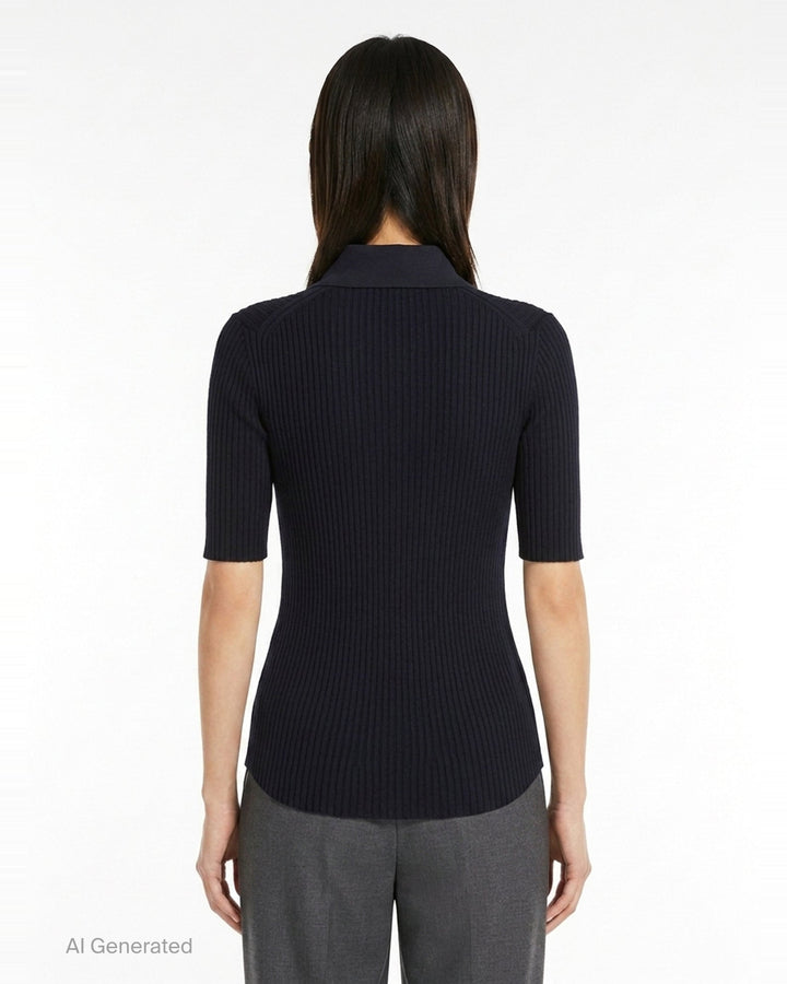 Short Sleeve Polo Shirt | Jil Sander | Club21 - back