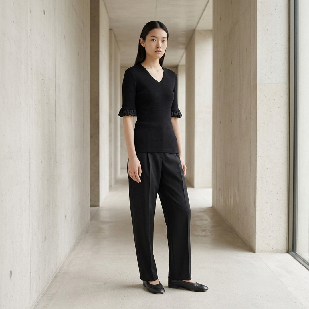 Short Sleeve Sheer Cotton Top | Jil Sander | Club21 - lifestyle