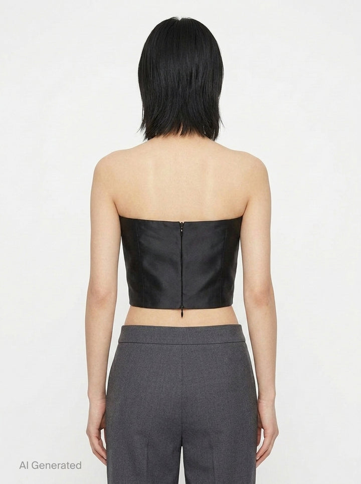 Silk Wool Mikado Top | Jil Sander | Club21 - back