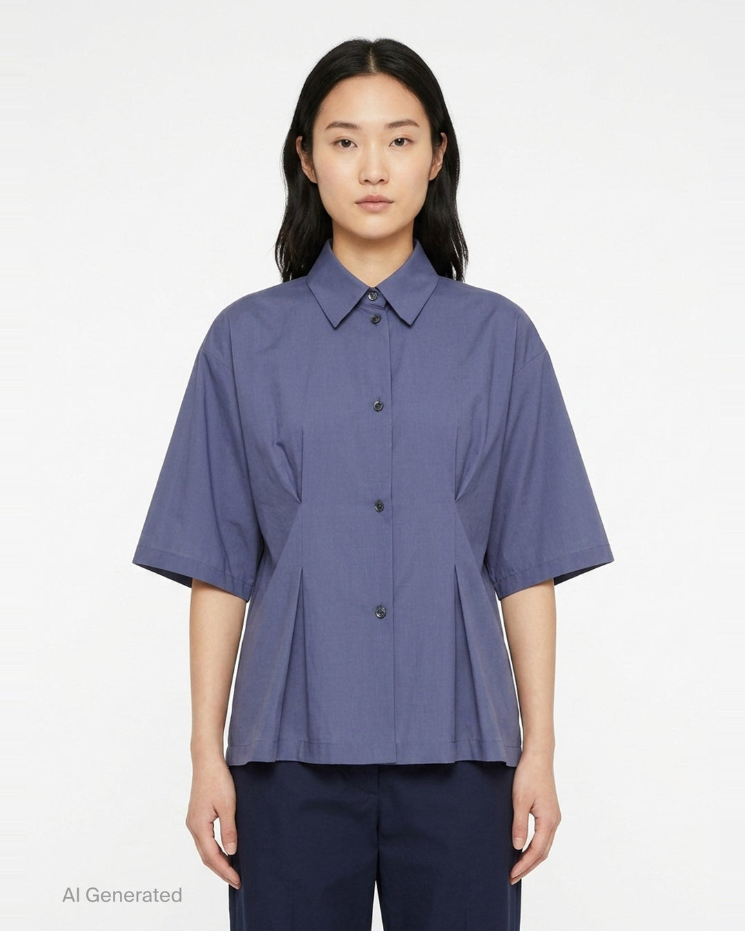 Soft Cotton Short Sleeve Shirt | Jil Sander | Club21 - front
