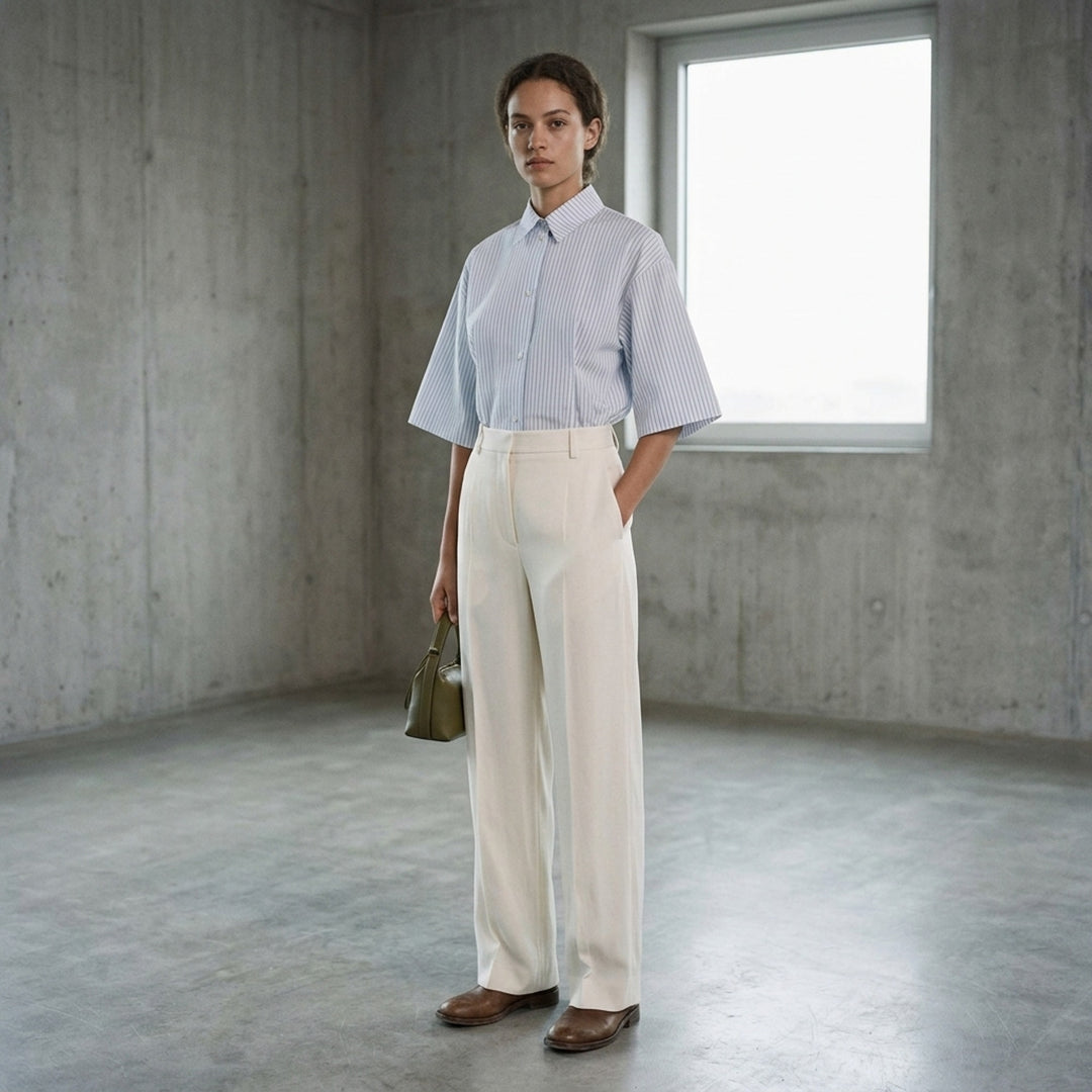 Soft Cotton Short Sleeve Shirt | Jil Sander | Club21 - lifestyle