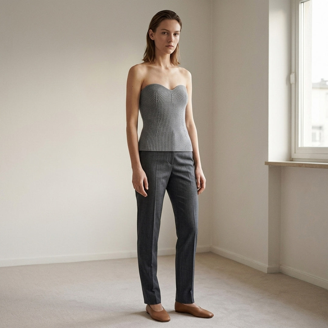 Strapless Knitted Wool Top | Jil Sander | Club21 - lifestyle