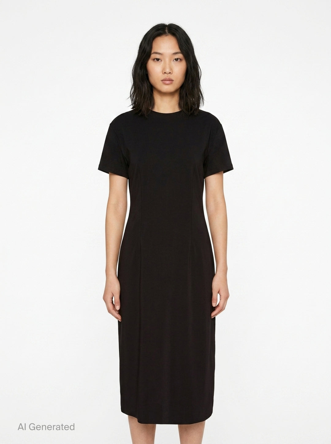 Stretch Viscose Cady Midi Dress | Jil Sander | Club21 - front