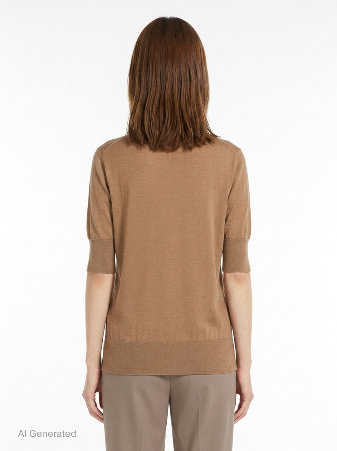 Superfine Cashmere Mock Neck Sweater | Jil Sander | Club21 - back