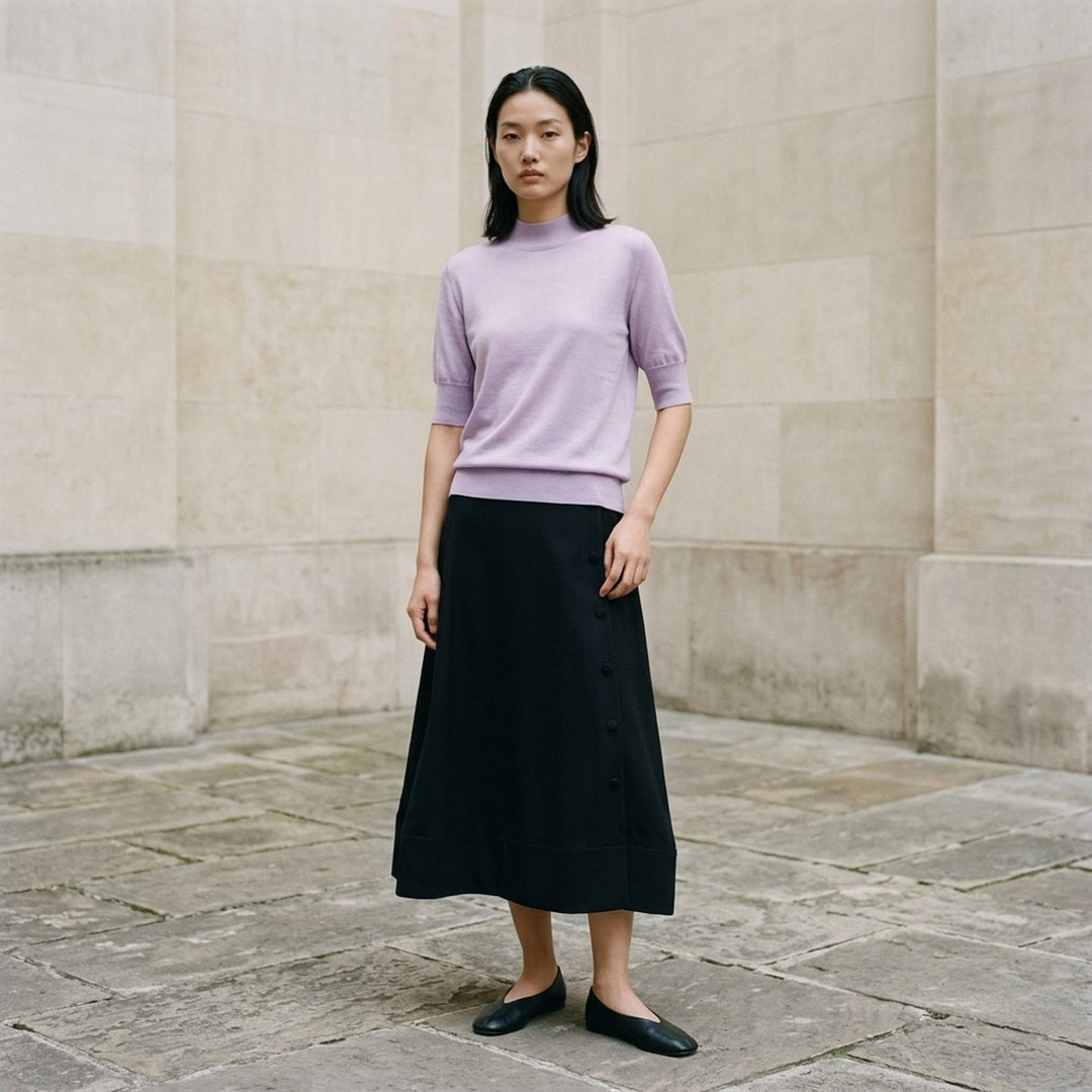Superfine Cashmere Mock Neck Sweater | Jil Sander | Club21 - lifestyle